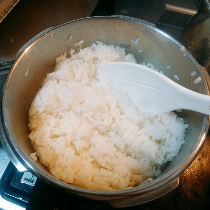 圧力鍋で！ほくほく白米（ご飯の炊き方）